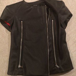 Zara faux leather vest